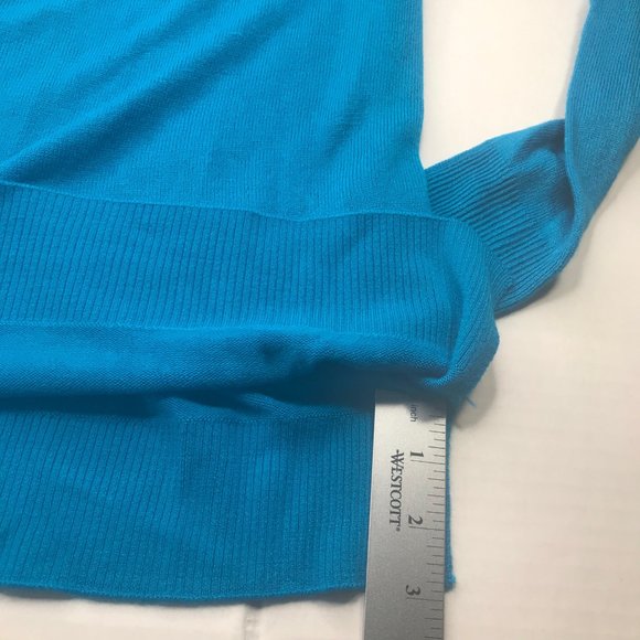 Sweet Romeo Women's Sweater V Neck Size Small Blue New With Tags - Picture 14 of 14